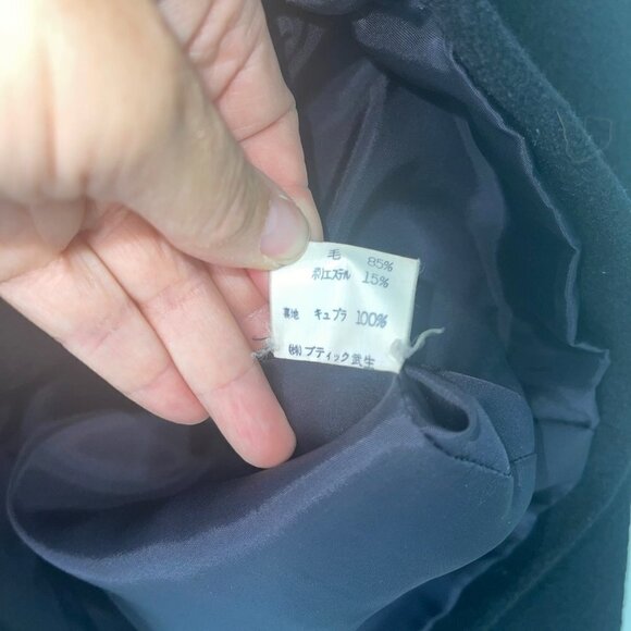 Takeo Nishida Maison De Mode Womens Jacket Black Size Medium Vintage Wool Blend - Picture 11 of 16